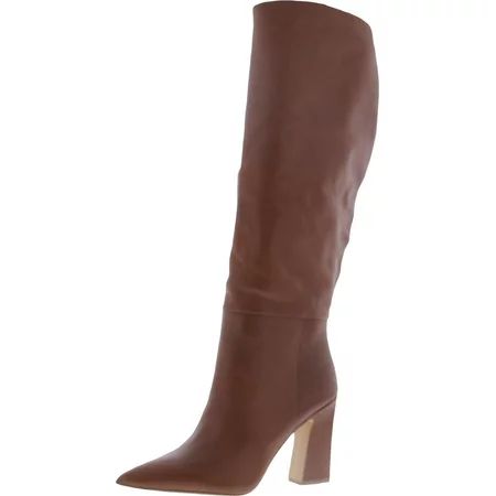 Steve Madden Womens Showbiz Leather Knee-High Boots Brown 5.5 Medium (B M) | Walmart (US)