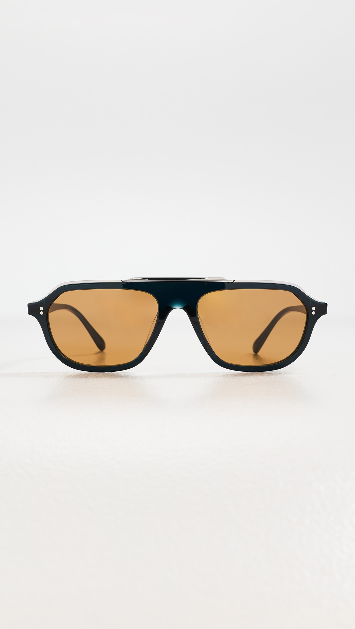 Oliver Peoples Eyewear Estin Sunglasses Midnight Teal/Cognac One Size | Shopbop