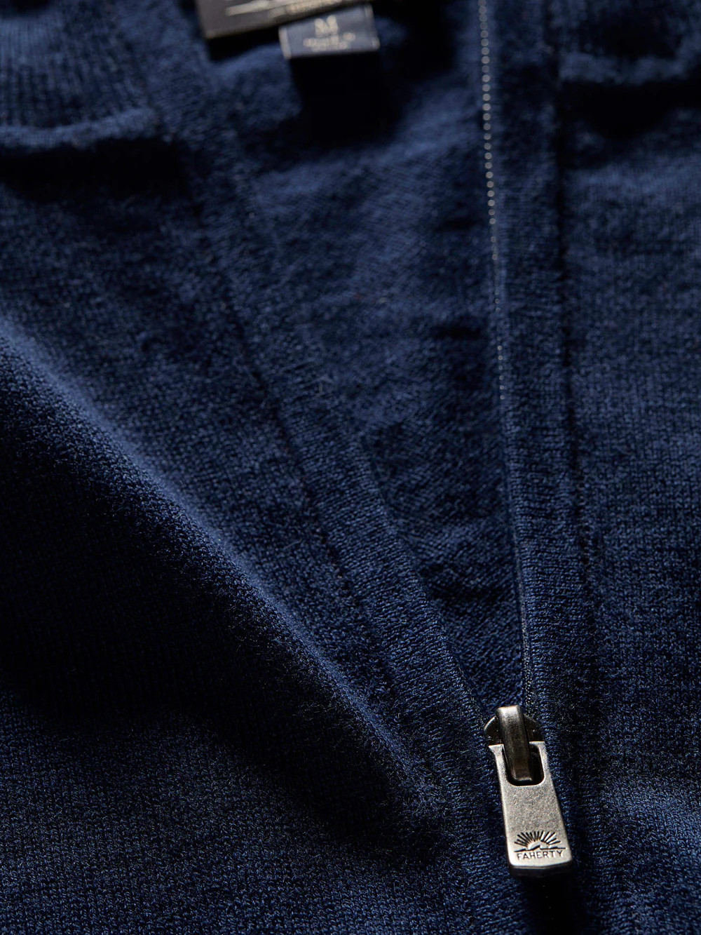 Movement™ Quarter Zip Sweater - Marine Navy Heather | Faherty