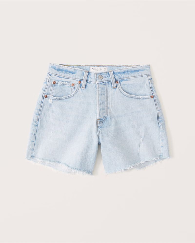 Curve Love 90s Low Rise Baggy Shorts | Abercrombie & Fitch (US)