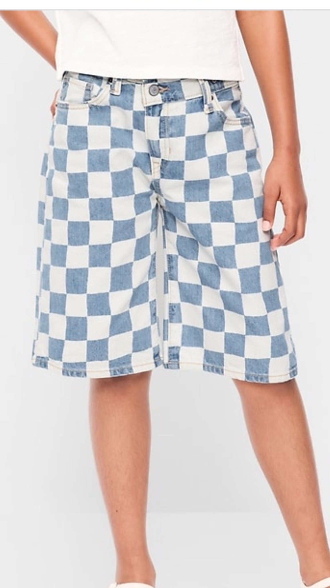 50% off all shorts at Old Navy today! 

These come in regular, slim & plus. Up to size 20! I ordered for myself.  Hoping they fit! 