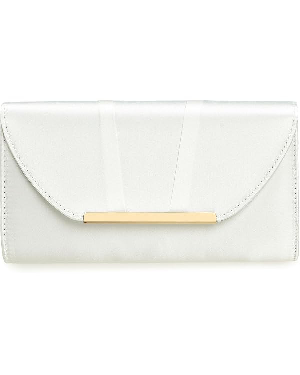 Elegant Pleated Satin Clutch for Women – Wedding Party Purse, Bridal Evening Bag for Black-Tie ... | Amazon (US)