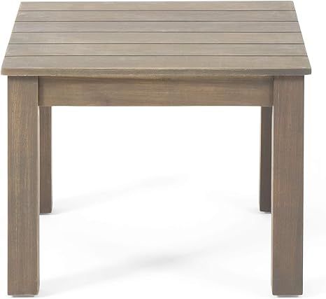 Christopher Knight Home 312148 Obreanna Outdoor End Table, Gray Finish | Amazon (US)