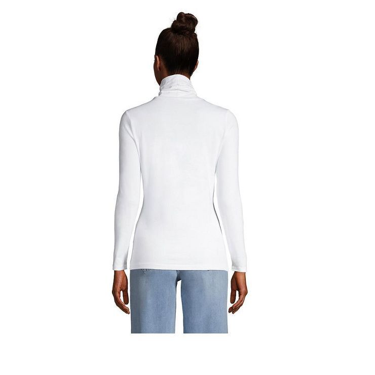 Lands' End Women's Lightweight Fitted Long Sleeve Turtleneck | Target