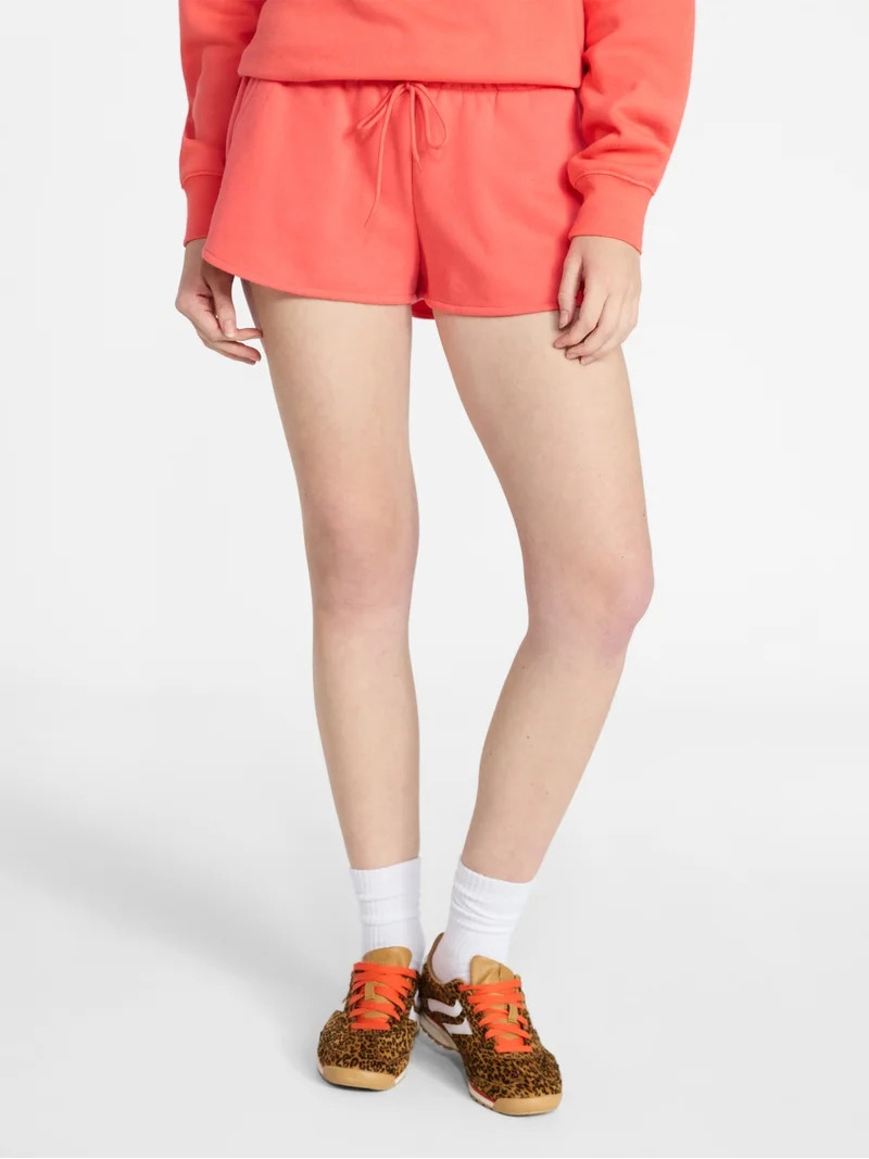 No Boundaries Fleece Dolphin Shorts, 2" Inseam, Women’s XXS-XXL | Walmart (US)