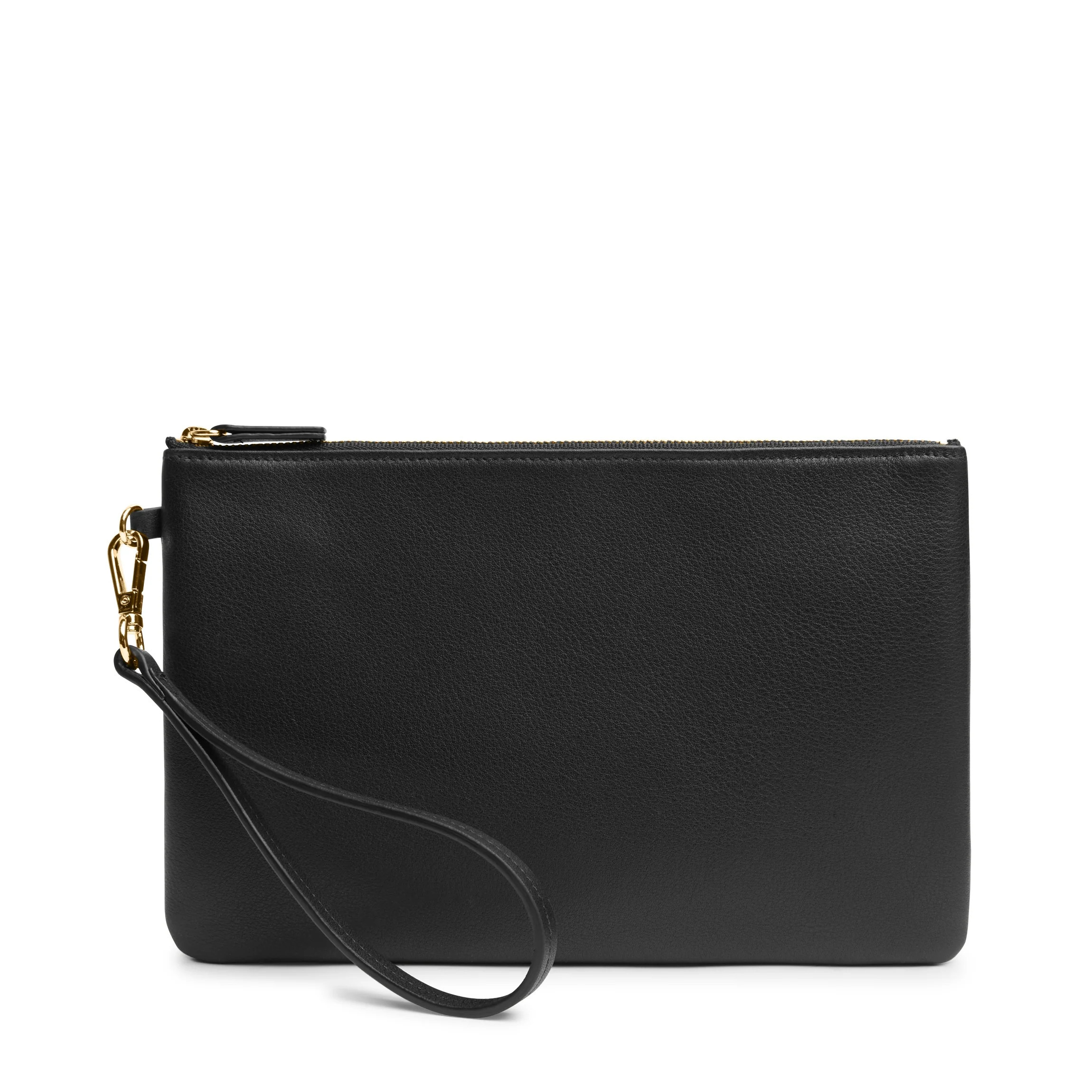 Medium Wristlet Pouch Black Onyx | Leatherology