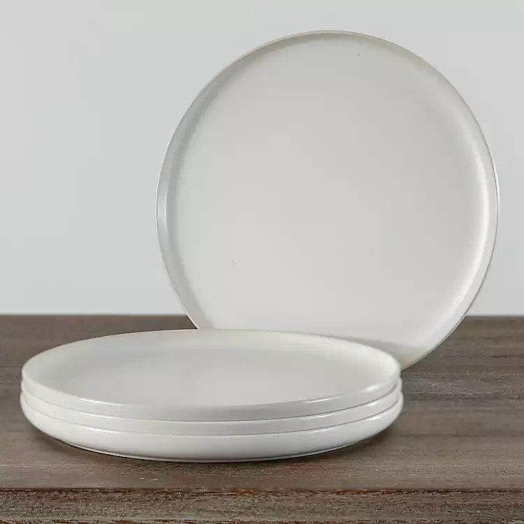 Matte Ecru Simple Things Salad Plates, Set of 4 | Kirkland's Home