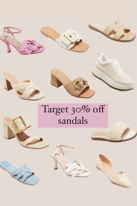 30% off target womens sandals 



#LTKxTarget #LTKshoecrush #LTKsalealert