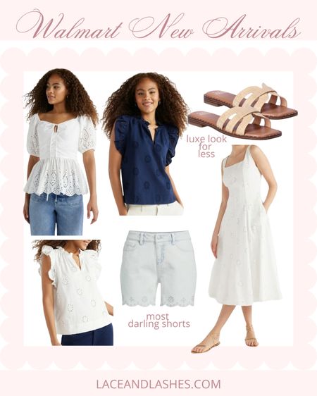 Walmart spring new arrivals
Walmart fashion, spring dress. White eyelet 
Denim shorts 

#LTKSeasonal #LTKfindsunder50 #LTKsalealert