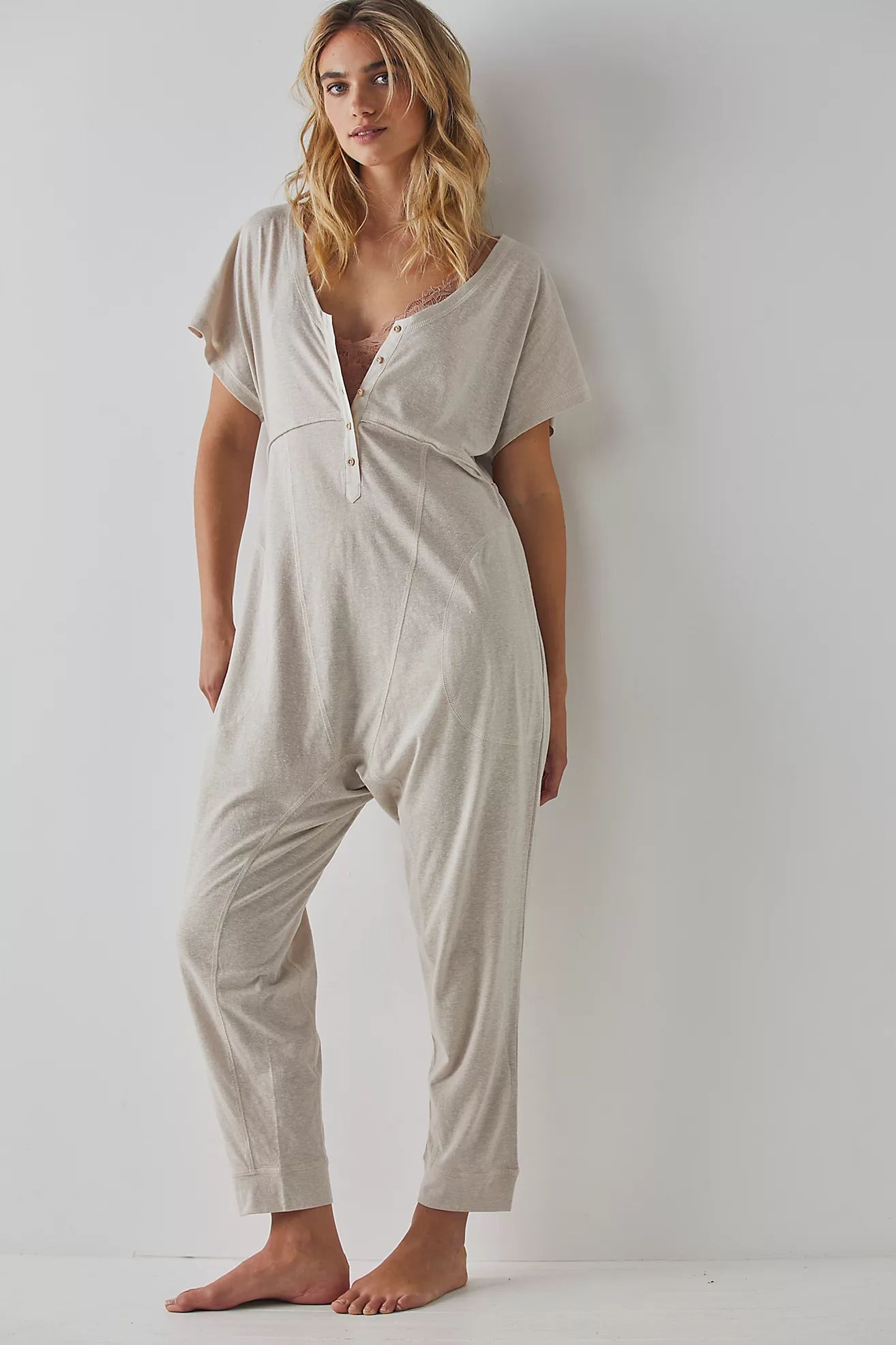 Pillow Talk Henley Romper | Free People (Global - UK&FR Excluded)