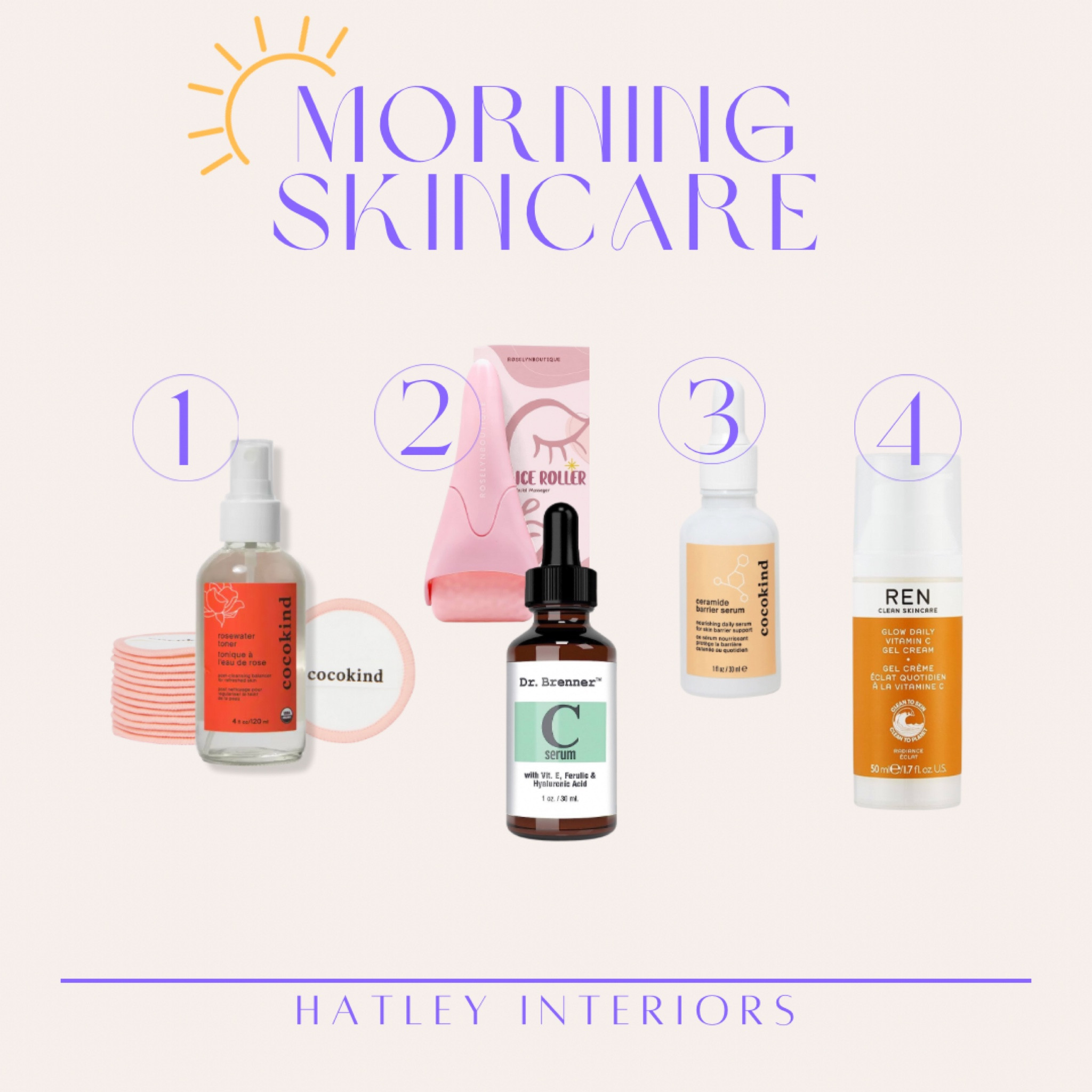 my morning skincare routine 🌞🧖🏼‍♀️🧴🍊

absolutely loving all of these products, my face has never felt so healthy, glowy & smooth !!!

- cleanse w/ rosewater toner on a reusable cotton round 
- apply vitamin c serum & ice roll 
- protect your skin barrier by applying ceramide serum 
- moisturize w/ a lightweight gel cream
💛 don’t forget sunscreen !! 

#LTKunder50 #LTKbeauty