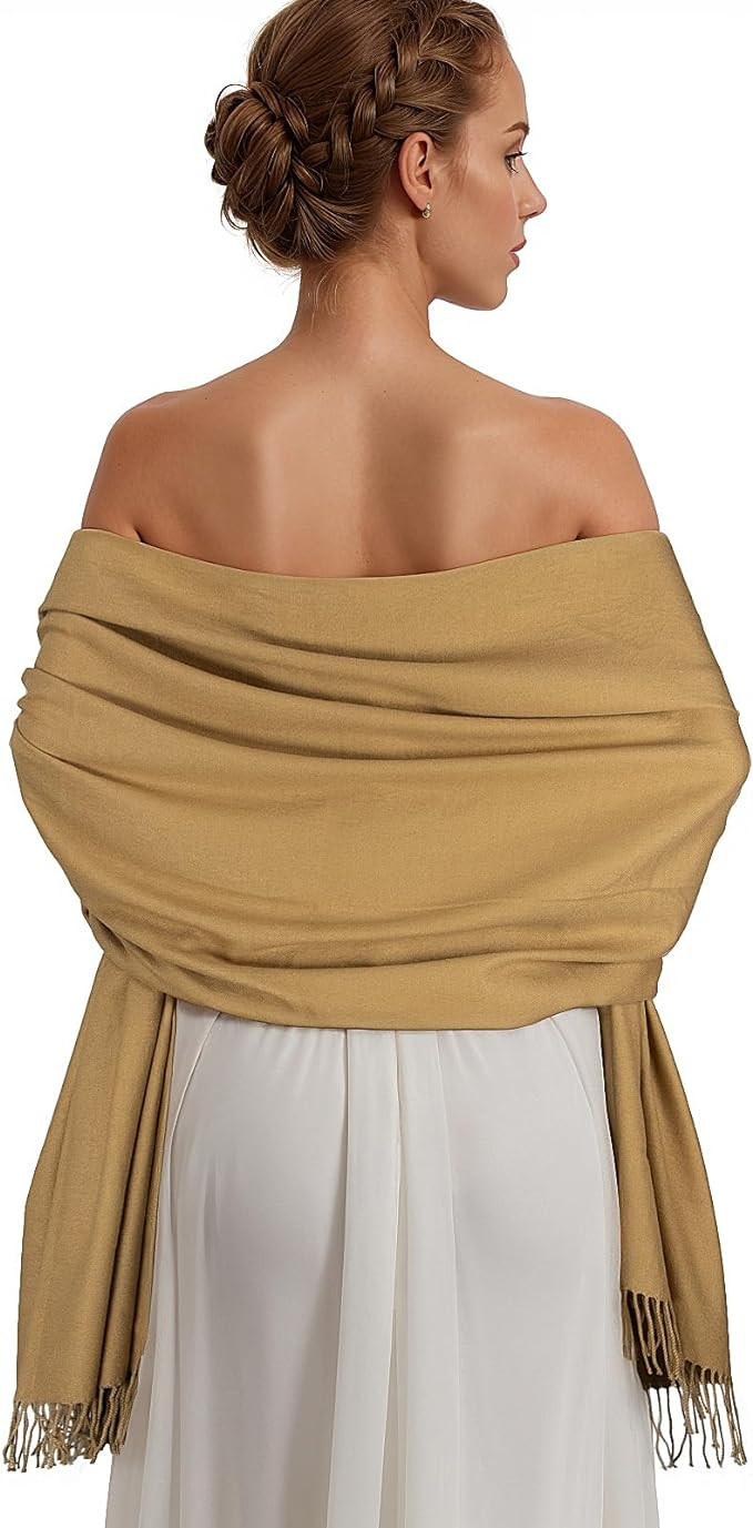 Pashmina Shawl Wraps for Women Large Winter Scarf Soft Shawls and Wraps for Evening Dresses Shawl... | Amazon (US)