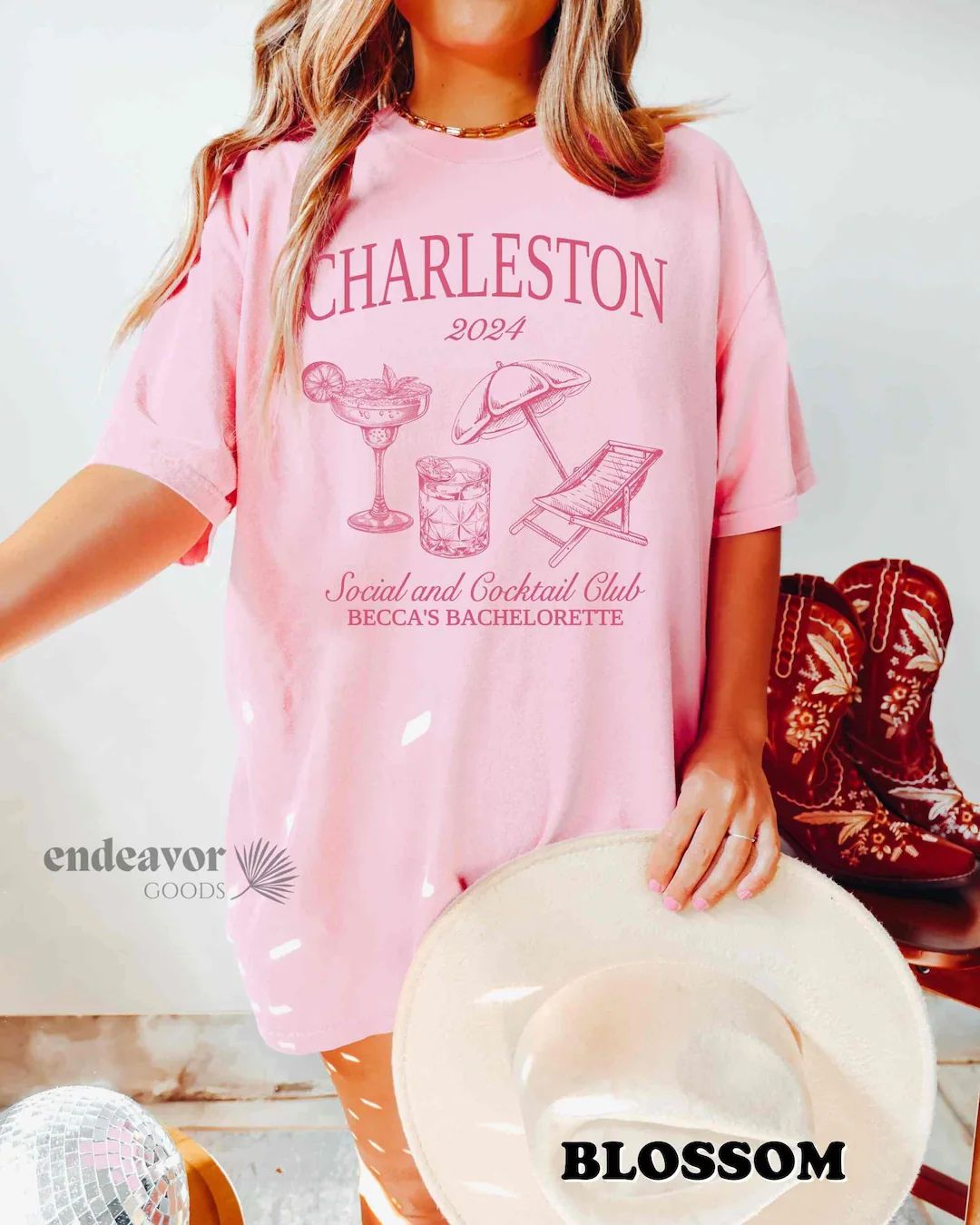 Charleston Bachelorette Shirts Custom Bachelorette Merch Luxury Bachelorette Party Shirts Social ... | Etsy (US)