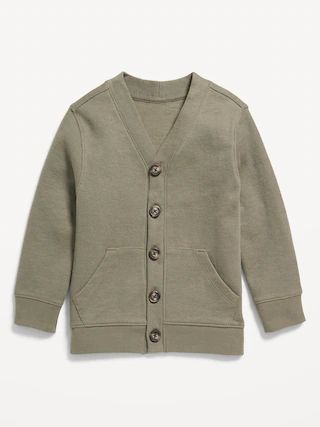 Button-Front French Rib Cardigan Sweater for Toddler Boys | Old Navy (US)