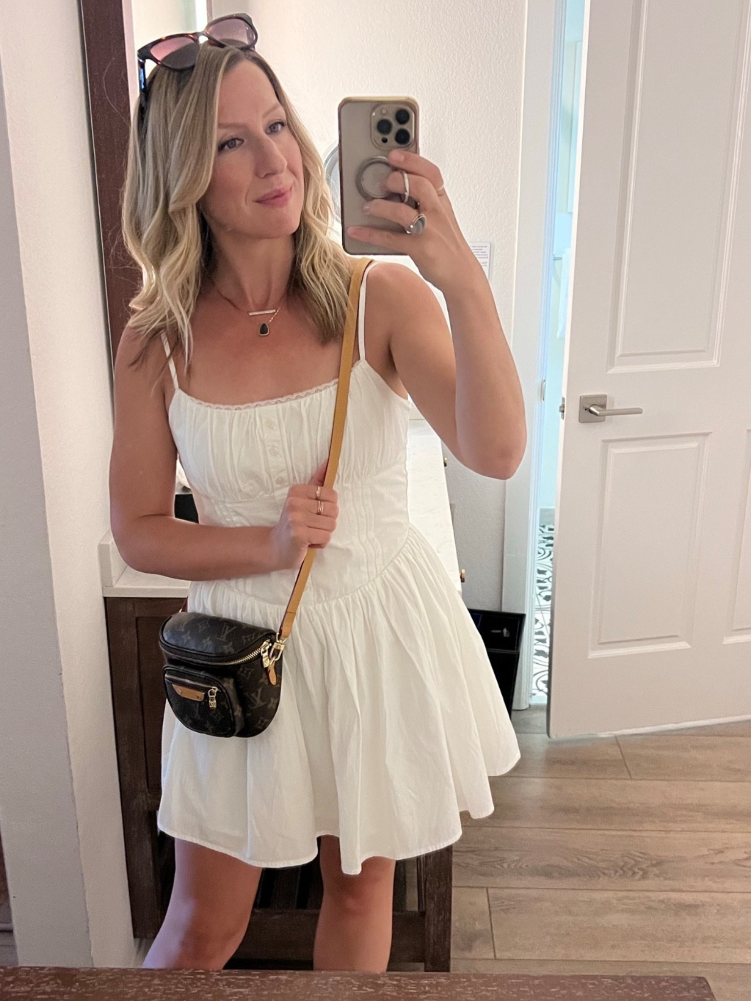 Perfect summer and fall dress!

Runs TTS wearing size small.

#LTKFindsUnder100 #LTKSeasonal #LTKSaleAlert