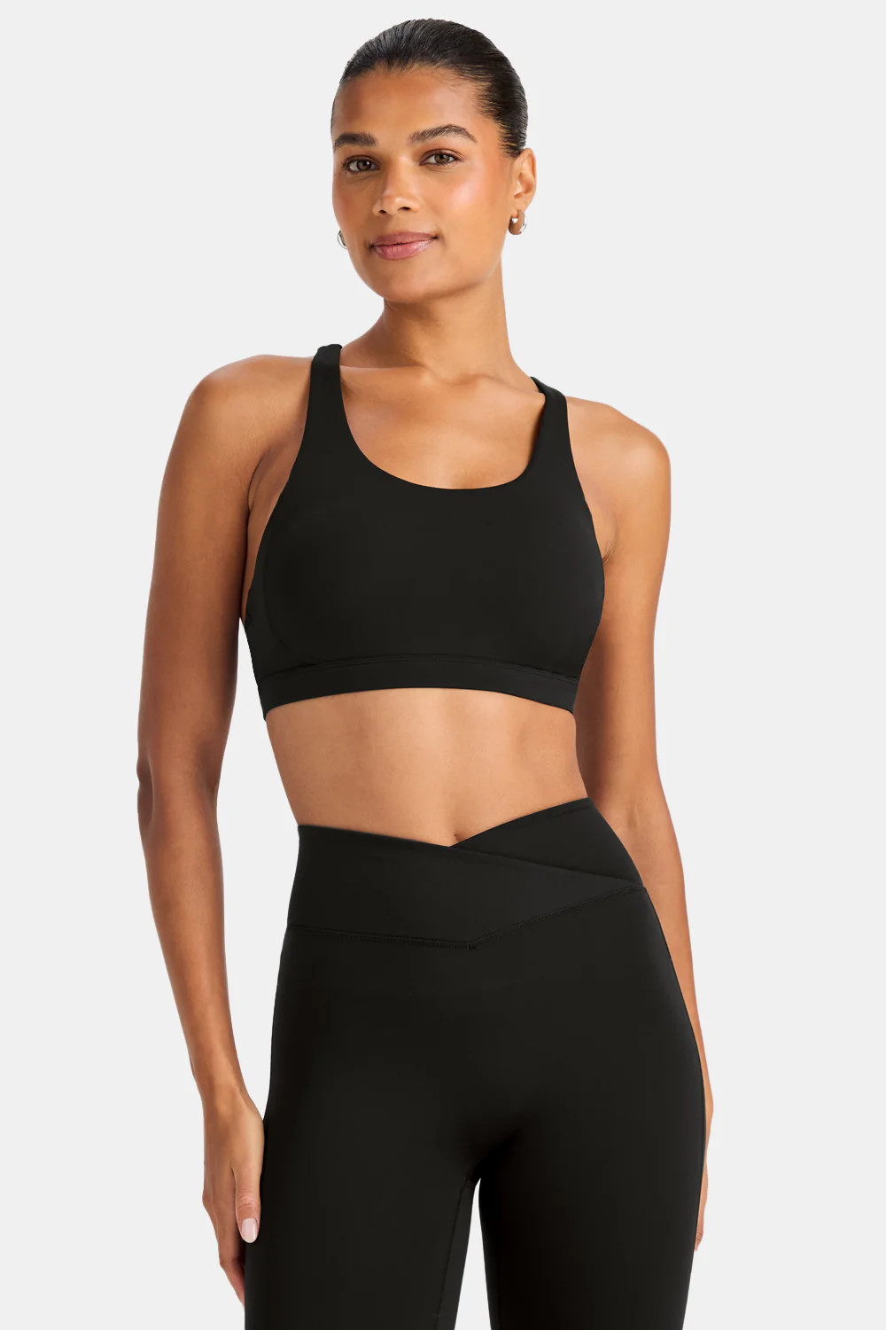 SkinLuxe Tank Sports Bra - Shadow Black | TALA (UK)