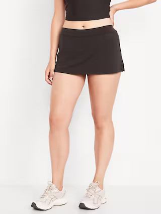 Mid-Rise StudioSmooth Mini Skort | Old Navy (US)