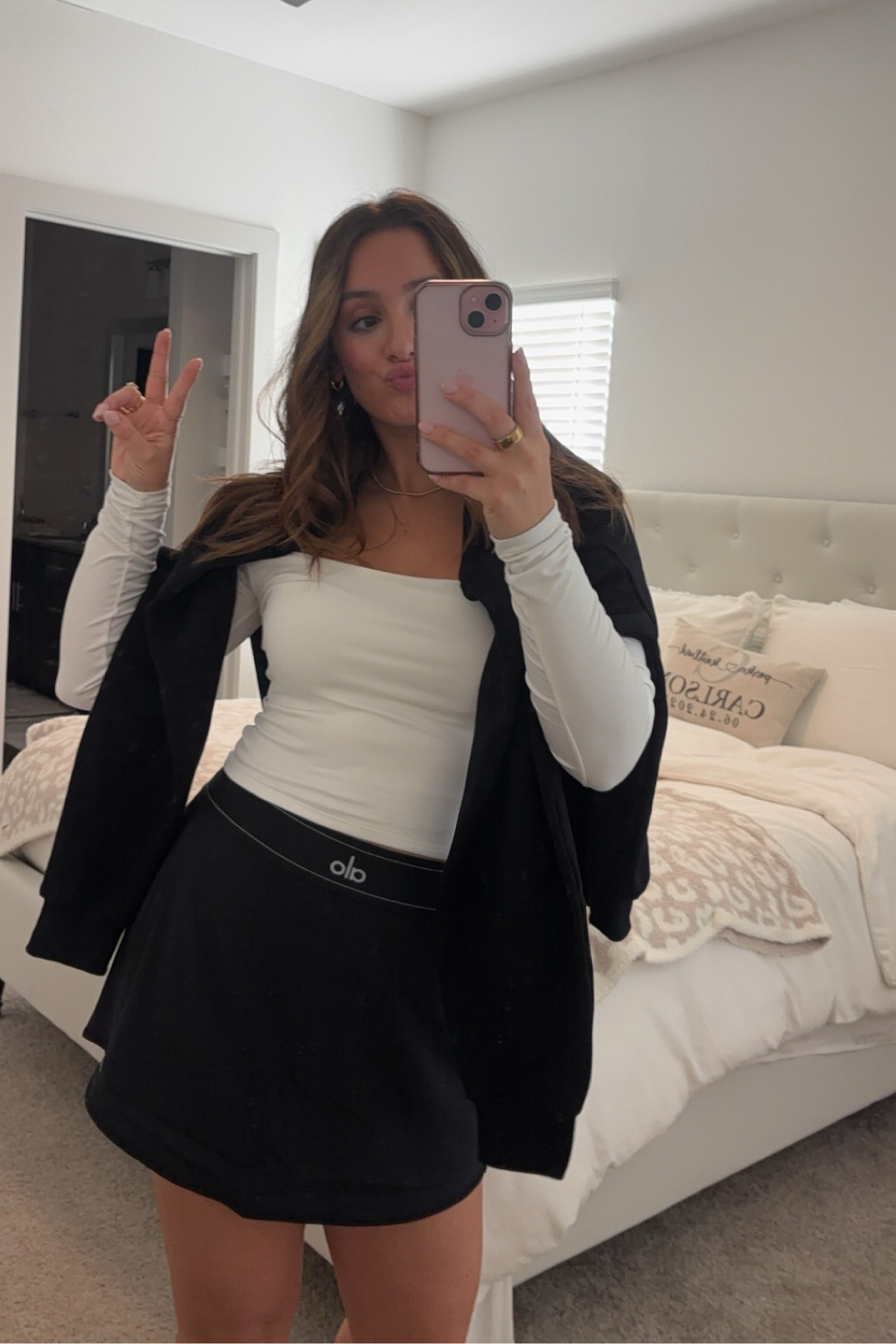 Running errands in my alo yoga skirt & crewneck!

#LTKTravel #LTKFindsUnder100