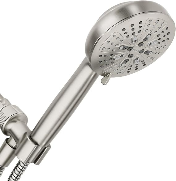 Moen Hydro Energetix High Pressure Shower Head with Handheld Sprayer, 8 Handheld Shower Head Spra... | Amazon (US)
