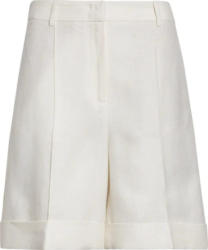 Sparkle Linen Blend Bermuda Shorts | Nordstrom