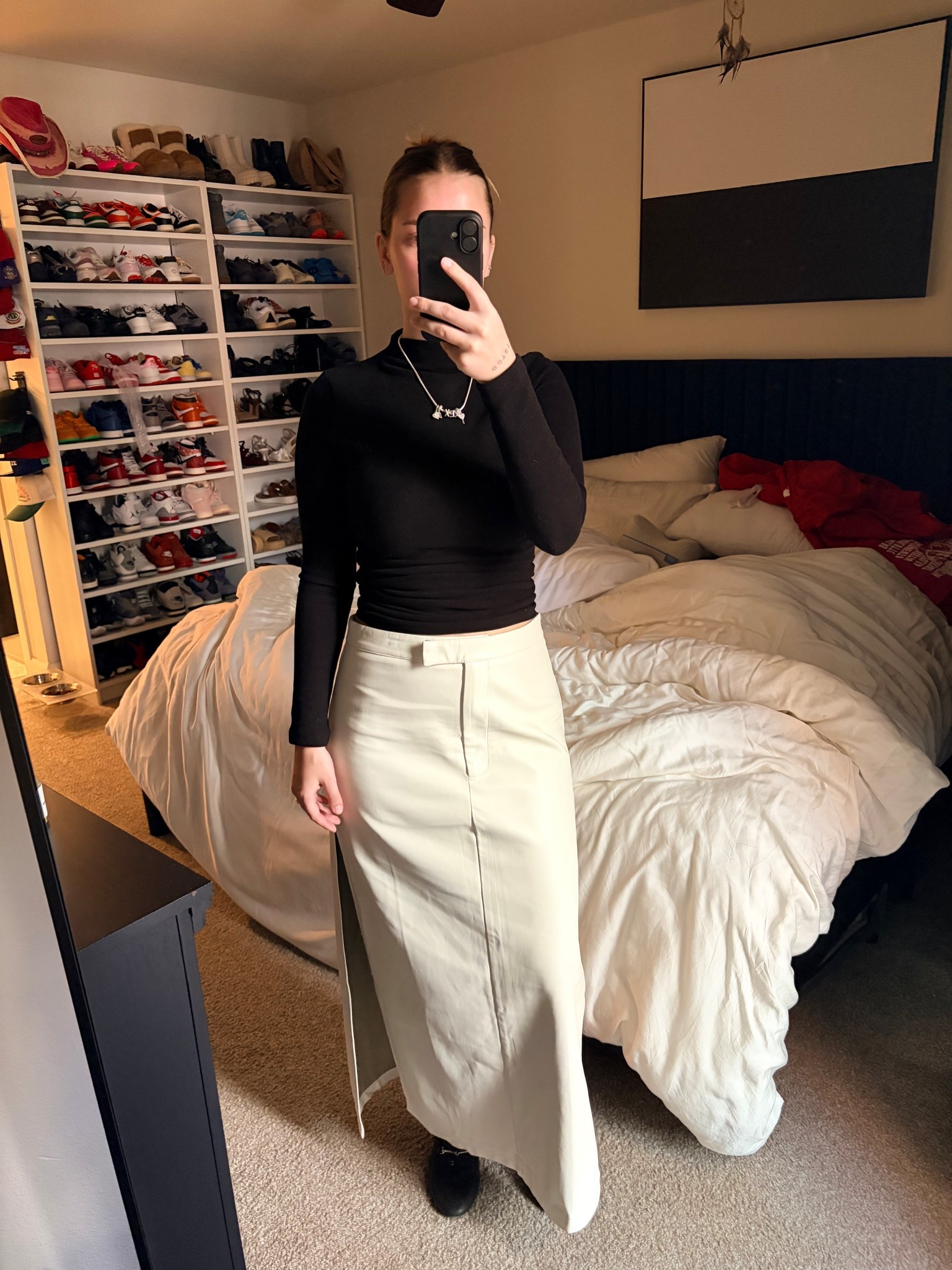 Winter Business Casual Outfit 
Faux Leather Skirt x Long sleeve turtleneck 

#LTKWorkwear #LTKootd #LTKgrwm