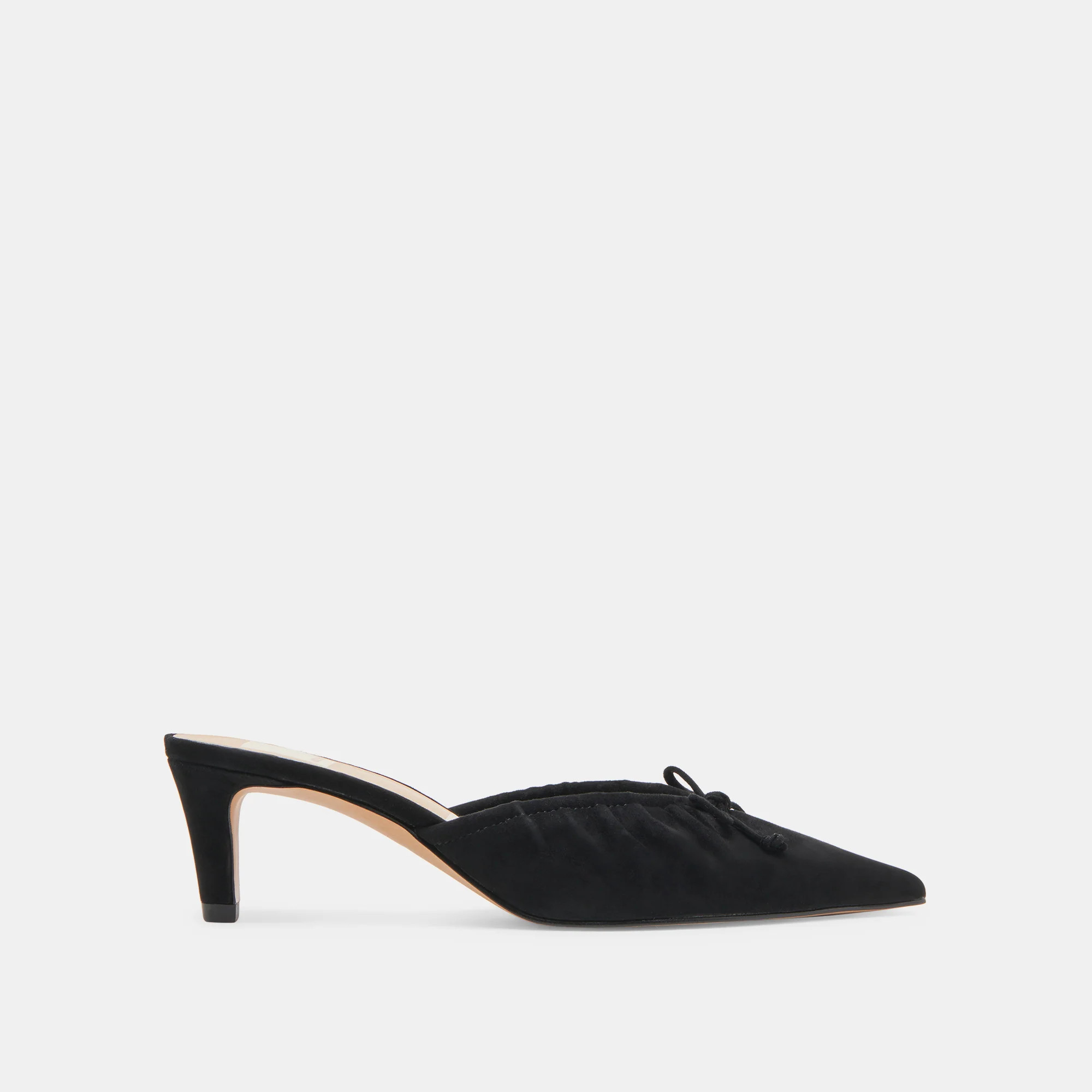 KAIRI MID HEELS ONYX SUEDE | DolceVita.com
