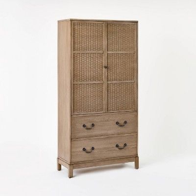Brandeis Woven Cabinet Brown - Threshold™ designed with Studio McGee | Target