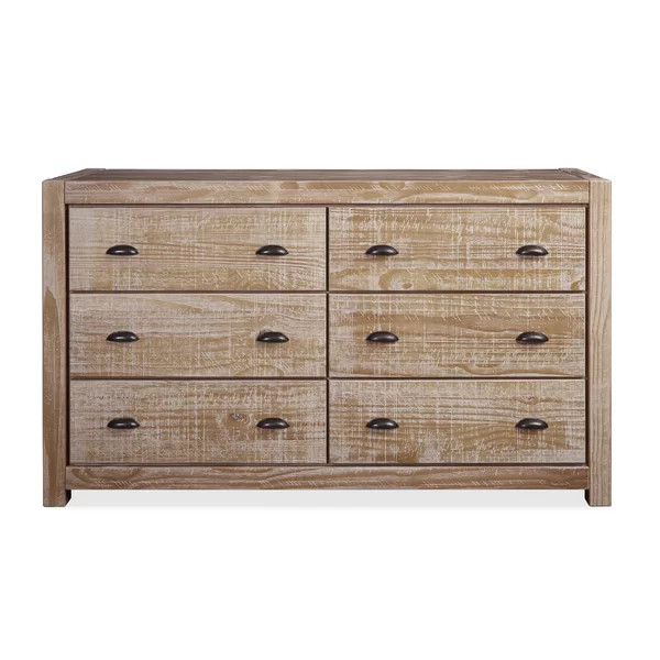 Driftwood Montauk 6 Drawer Double Dresser | Wayfair North America