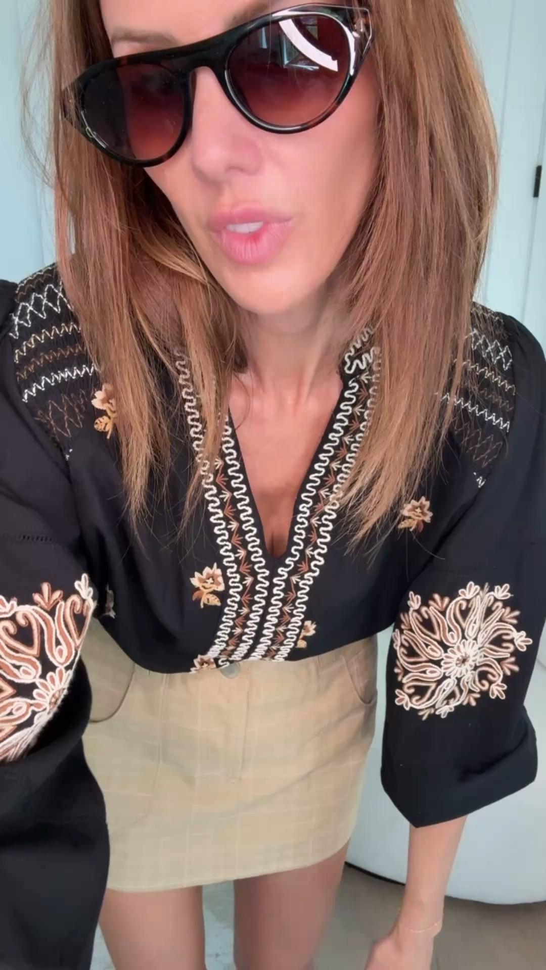 embroidered blouse ootd

#LTKSeasonal #LTKOver40