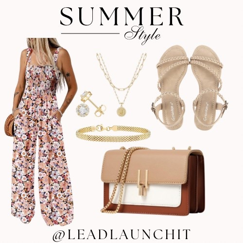 Your post looks fantastic—clean layout, stylish coordination, and perfect for promoting a summer look! Here’s a suggested caption to go with it on your social media platforms:

⸻

✨ Summer style, served fresh ☀️
Obsessed with this floral jumpsuit and neutral accessories combo—perfect for sunshine days and golden hour vibes 🌸🌞
Tap the link in bio to shop the full look now via my LTK!

#SummerStyle #LTKFashion #OOTD #FloralVibes #LeadLaunchIt #StyleInspo #LTKLinkInBio

#LTKStyleTip #LTKSummerEdit #LTKSeasonal
