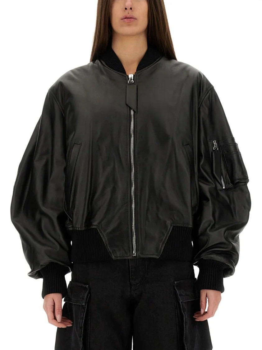Leather Bomber Jacket | Shop Simon
