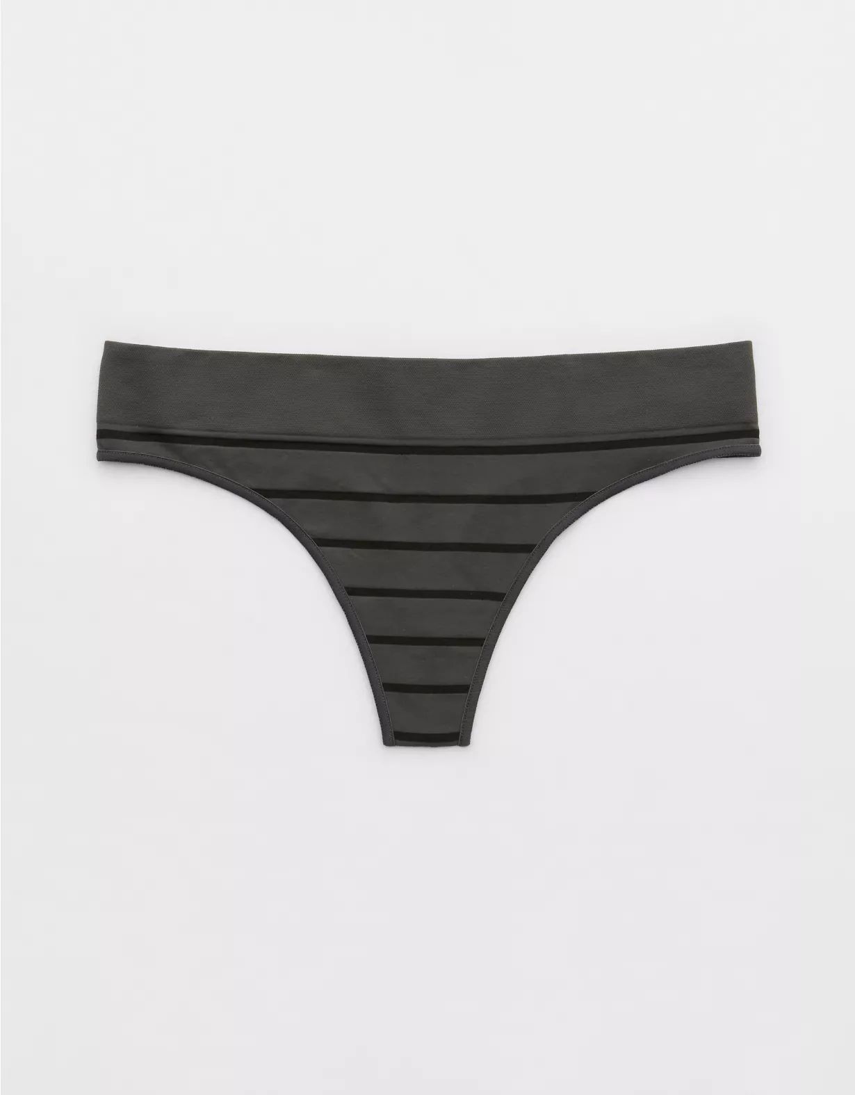 Superchill Seamless Stripe Thong Underwear | Aerie