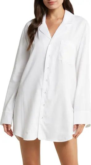 Hotel Cotton Blend Sleep Shirtdress | Nordstrom