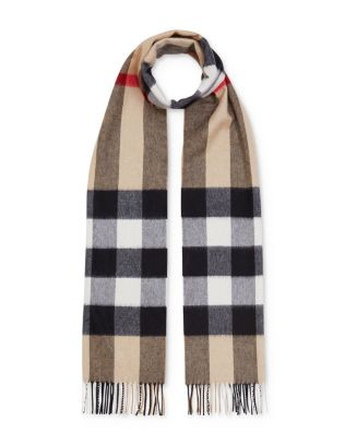 Burberry Half Mega Check Scarf  | Bloomingdale's Burberry Scarves | Bloomingdale's (US)