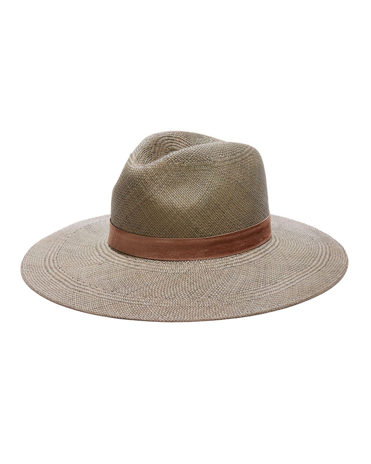 Angelica Straw Upturn Fedora Hat | Neiman Marcus
