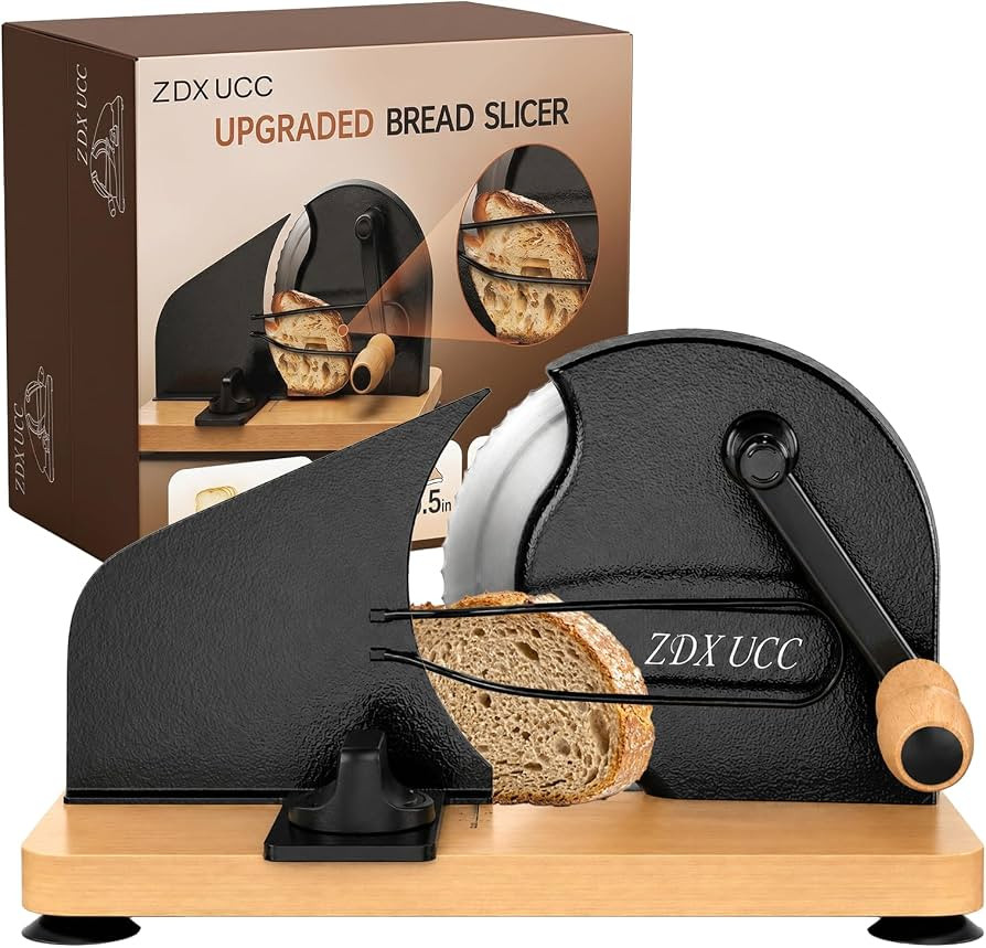 Upgrade Manual Bread Slicer for Homemade Bread, Adjustable Thickness Sourdough Bread Slicer with ... | Amazon (US)