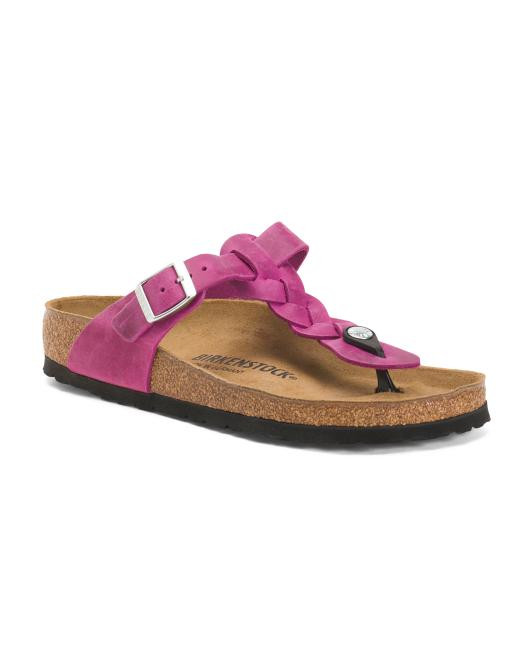Made In Germany Leather Gizeh Braid Sandals | TJ Maxx