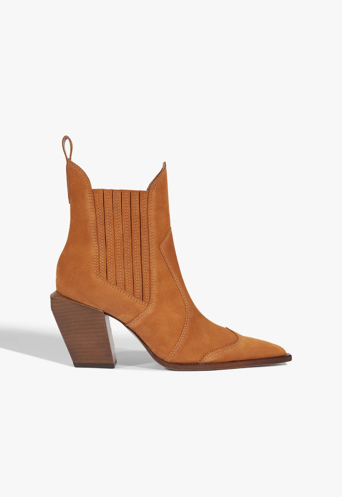 Dolly Suede Brown Bootie - SCHUTZ | Schutz (US)