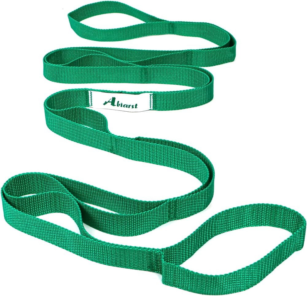Abiarst Stretching Strap Yoga Straps for Physical Therapy, 10 Loops Non-Elastic Stretch Band for ... | Amazon (US)