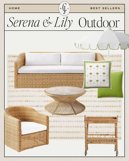 Classic Serena & Lily outdoor furniture!
