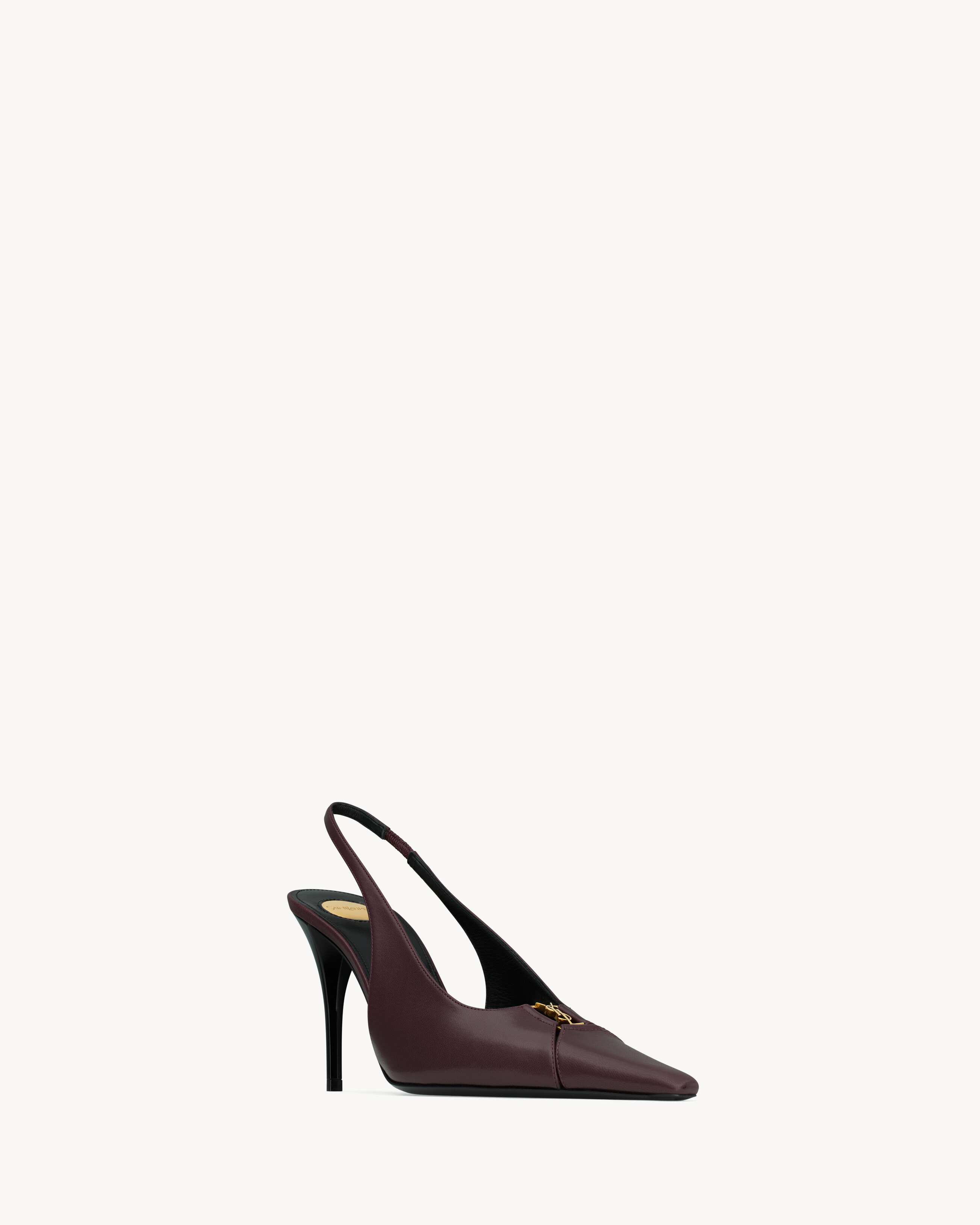 BABYLONE BRETEUIL slingback pumps in smooth leather | Saint Laurent Inc. (Global)
