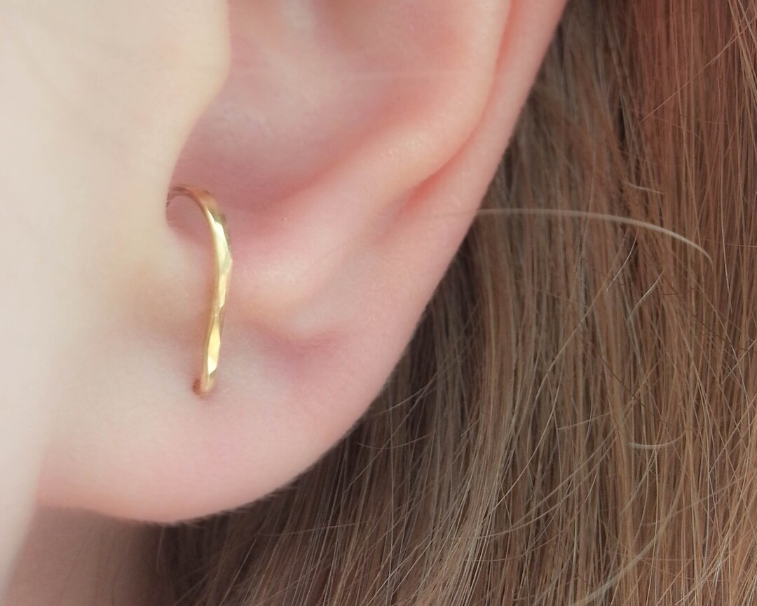 Hammered Suspender Earrings, Earring Suspenders, Celebrity Jewelry, Gold Suspender Stud Earring -... | Etsy (US)