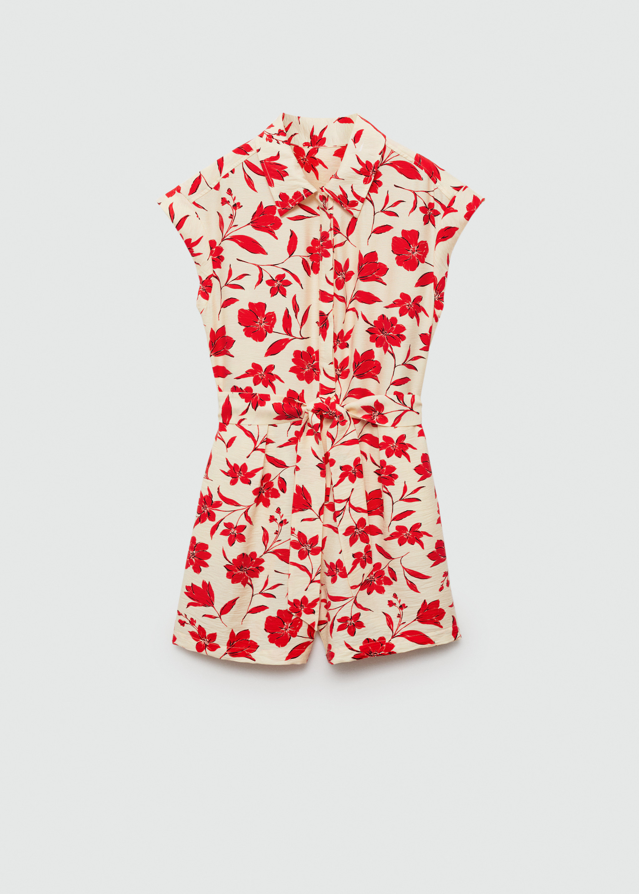 Flower short jumpsuit | MANGO (US)