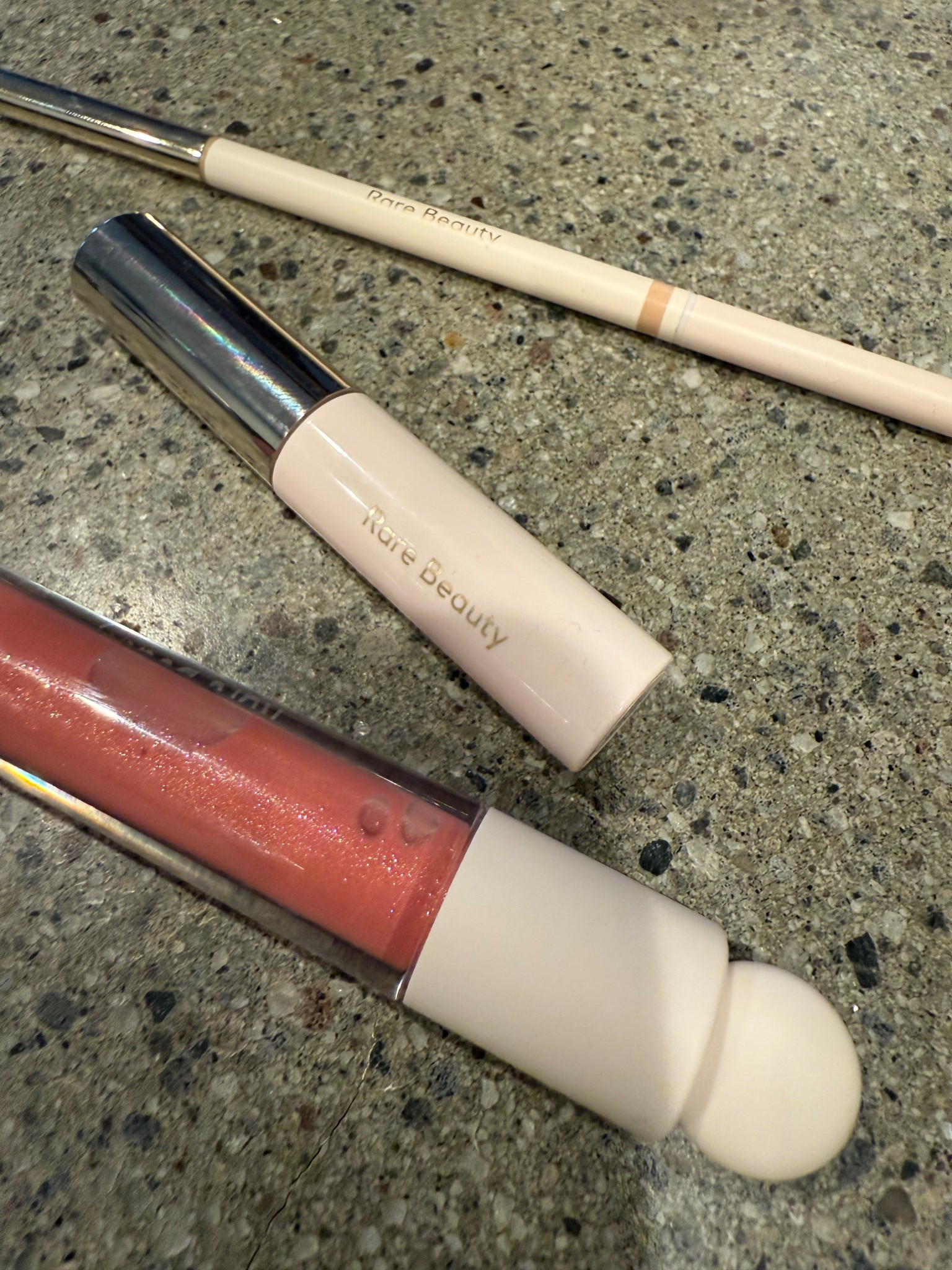 Brown pencil in soft blonde
Gloss in beam 

#LTKBeauty