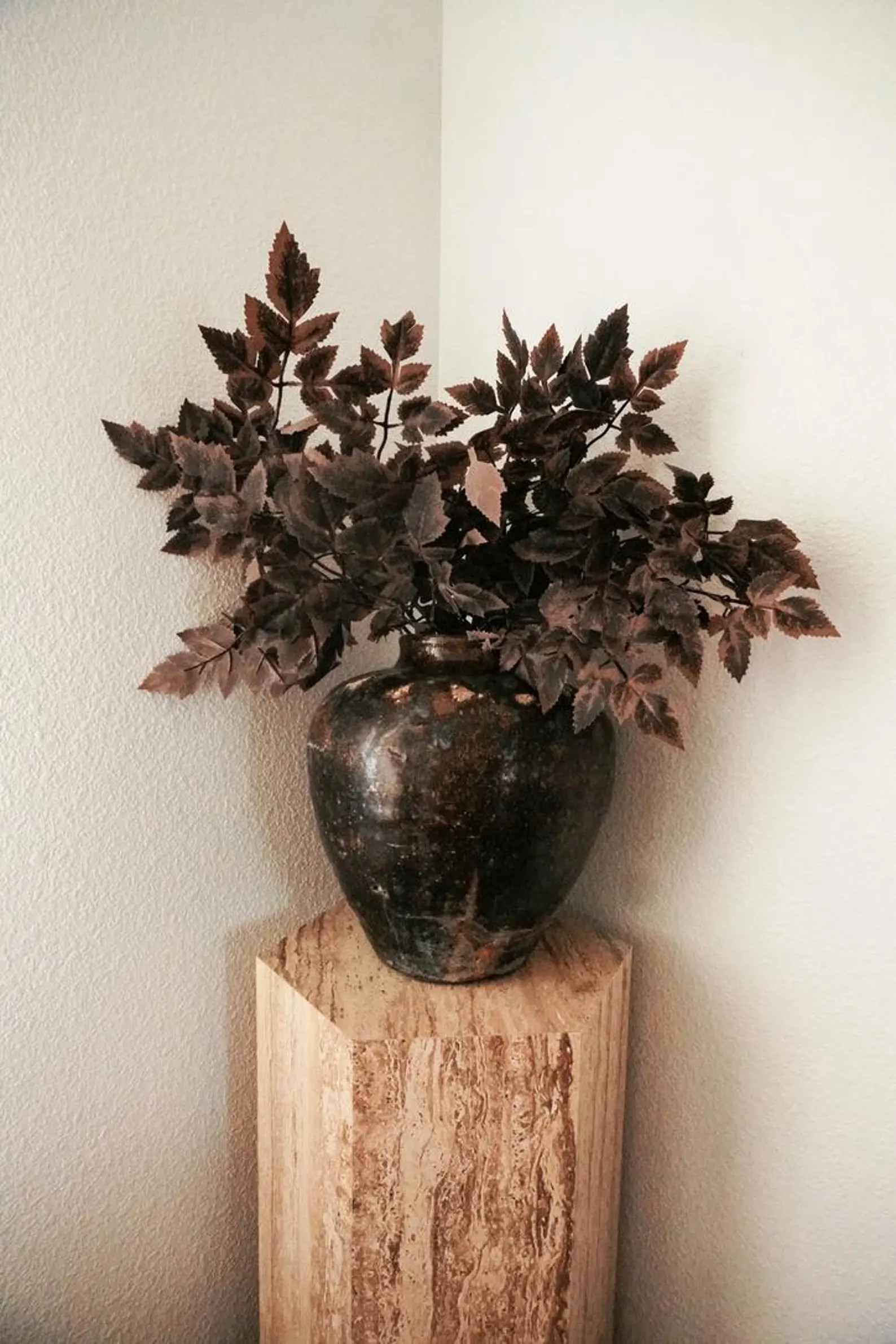 32'' Artificial Berry or Plum Stem,Tall Faux Burgundy Branches,Rustic Wabi Sabi Decor,Farmhouse V... | Etsy (US)