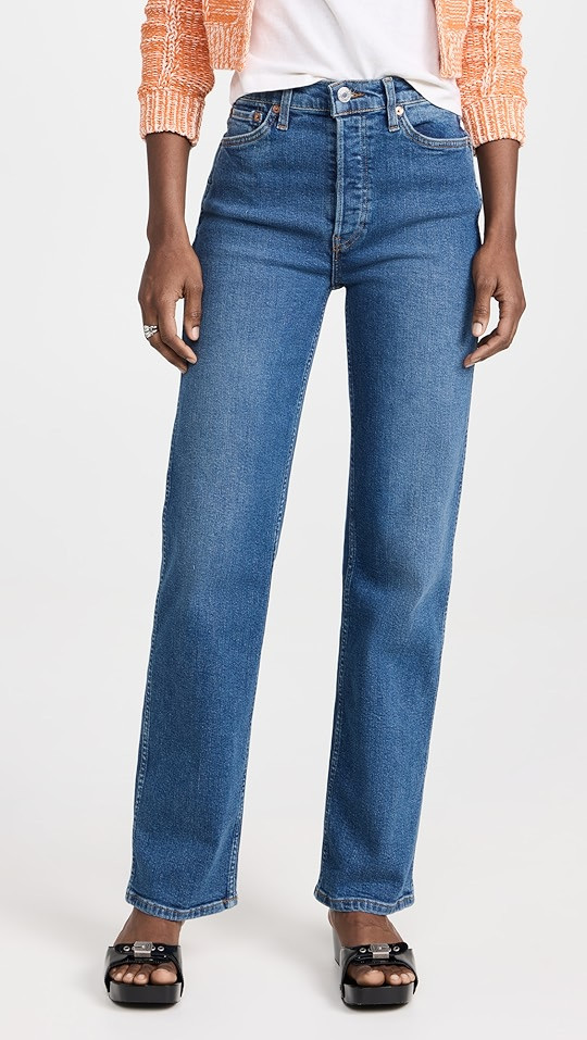 90s Extra Stretch High Rise Loose Jeans | Shopbop