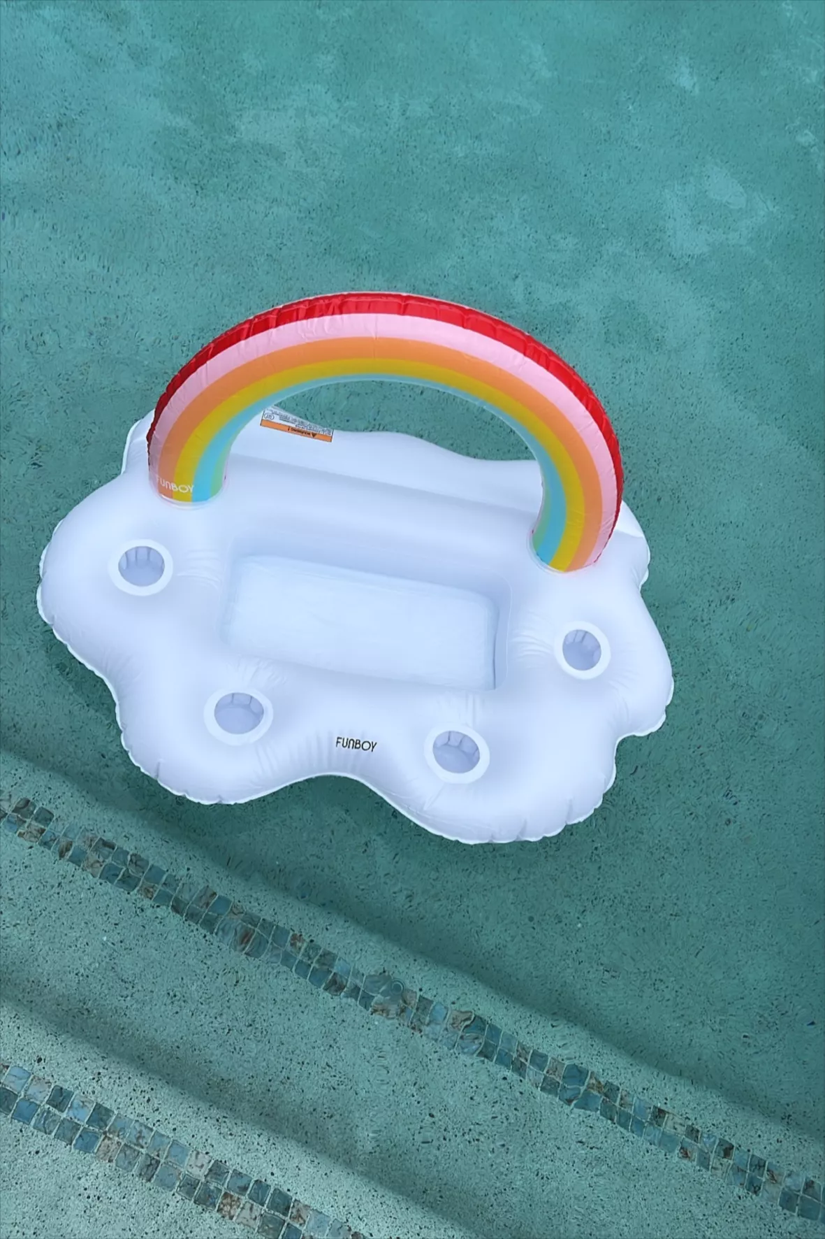 Inflatable Cooler & Drink Holder - Rainbow - FUNBOY