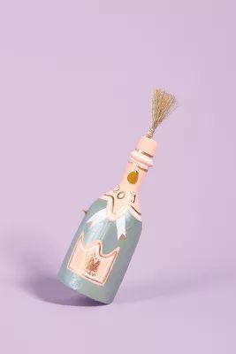 Tasseled Champagne Ornament | Anthropologie (US)