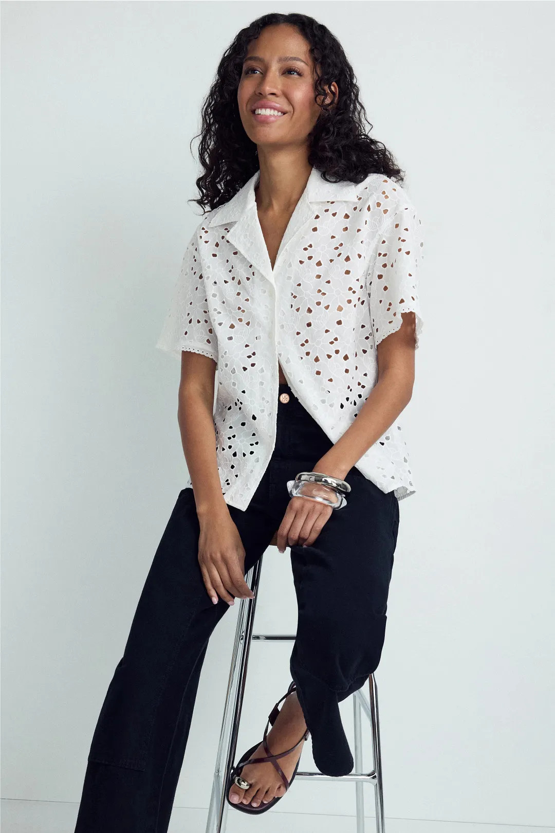 Camp Eyelet Shirt | Rent the Runway