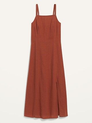 Sleeveless Linen-Blend Maxi Shift Dress for Women | Old Navy (CA)